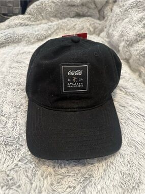 Coca Cola Black Baseball Cap with Atlanta 'Home of Coke' Patch